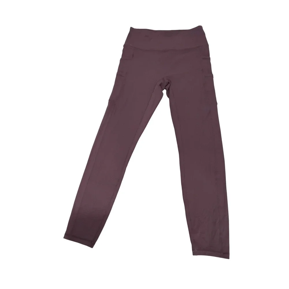 Halara High Waisted 7/8 Leggings Plum Purple Multi Pocket Athletic Yoga Womens S
